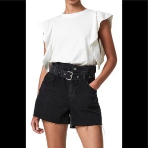 All Saints Lara Ruffle Top Size 6